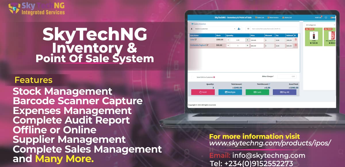 SkyTechNG – Inventory & Point of Sale System